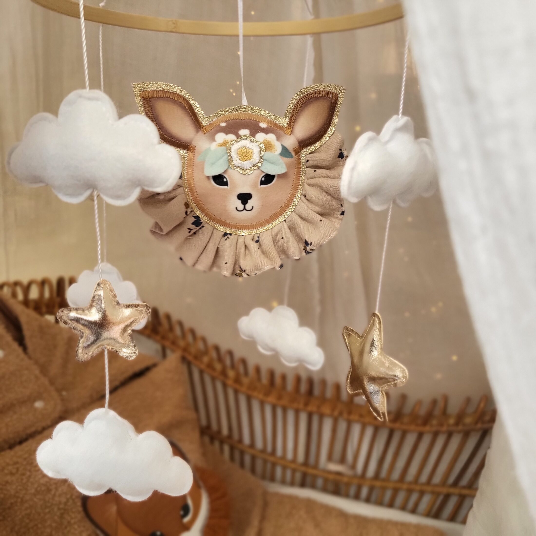 Mobile bébé bichette – Guili Gribouilli - Linge de lit et de déco pour  enfant