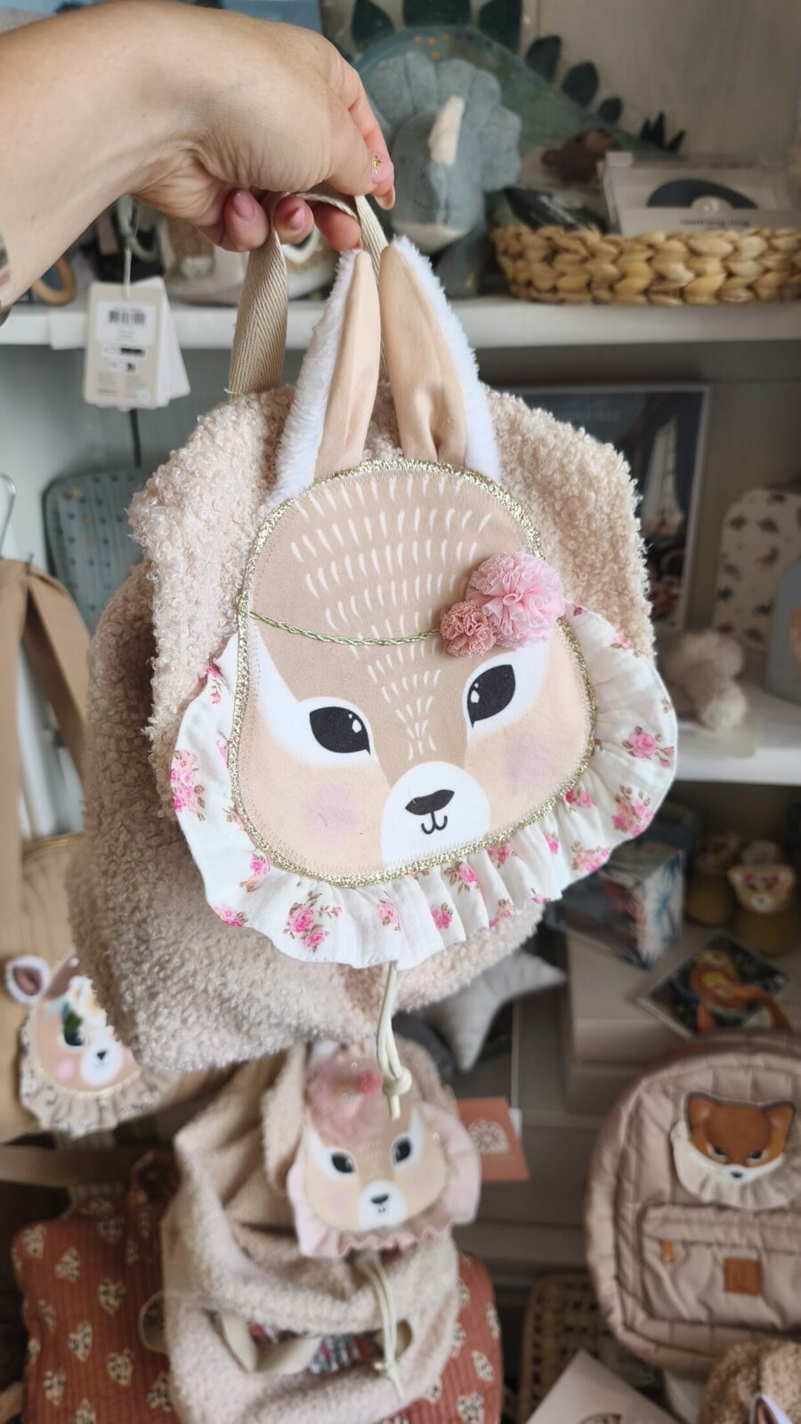 Sac lapin pompon