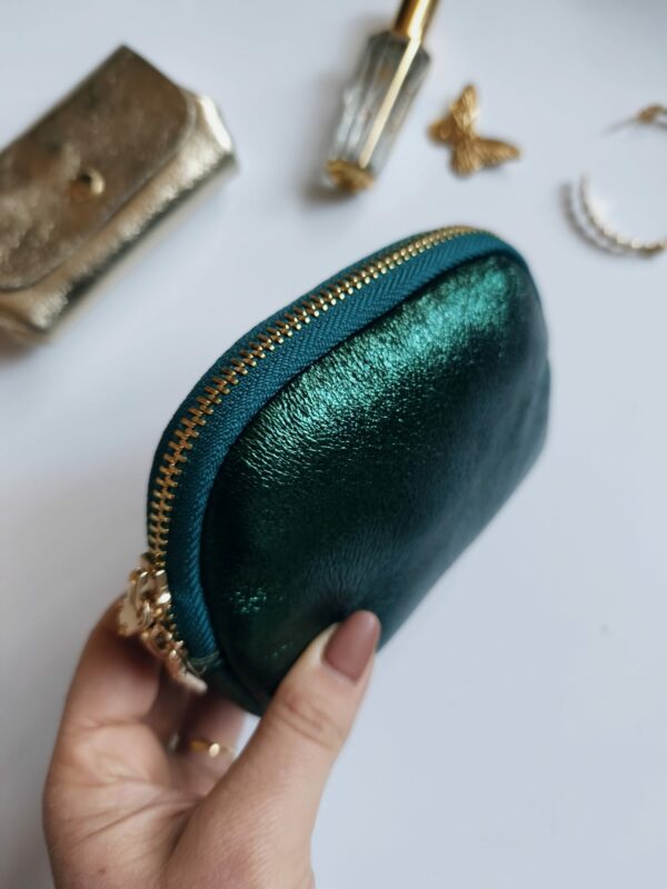 Porte monnaie vert sapin