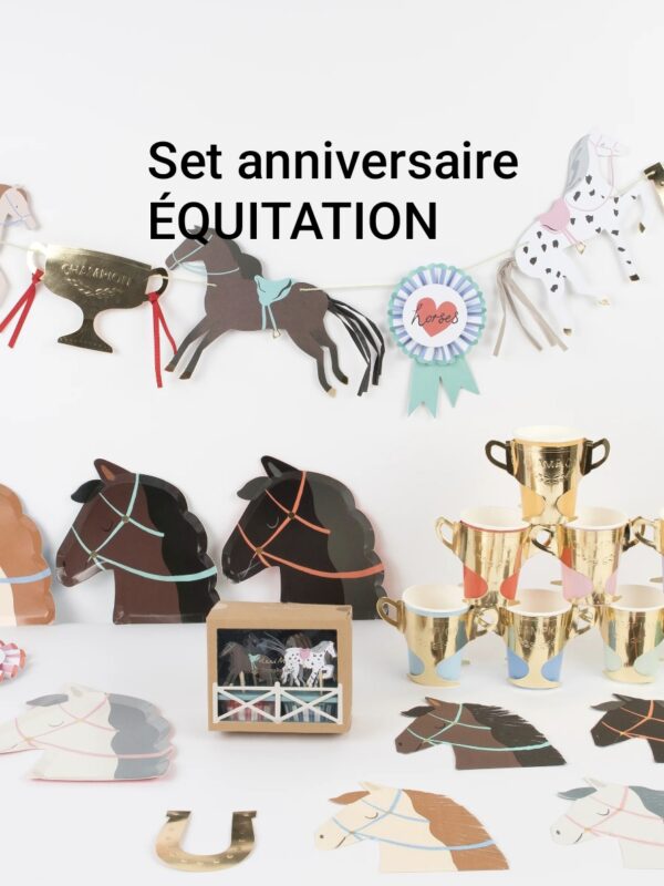 Set anniversaire équitation