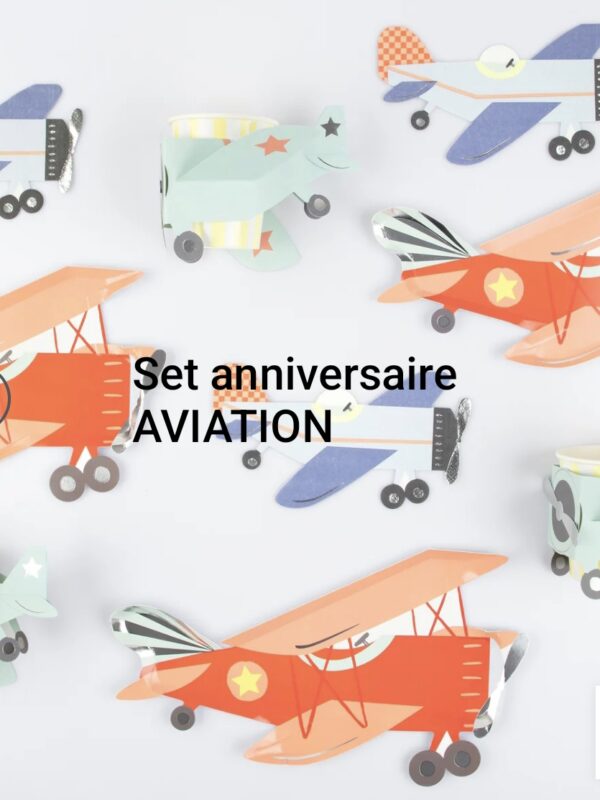 Set anniversaire aviateur