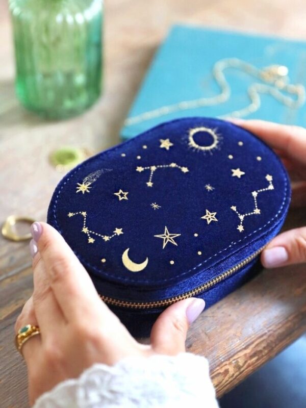 Boîte à bijoux ovale Starry night