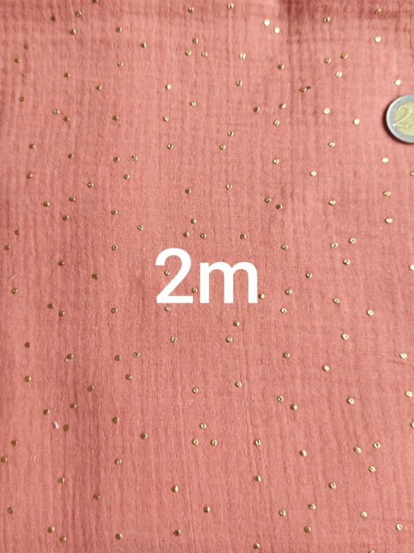 T4 double gaze terracotta pois or 2 mètres