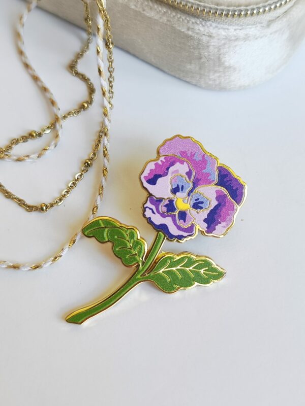 Bijoux de col Pensée